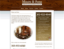 Tablet Screenshot of mooreandsonsrefinishing.com